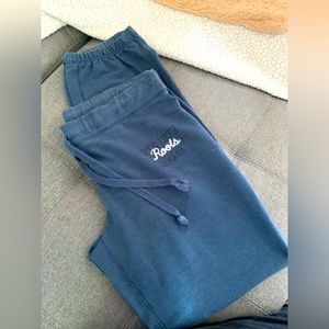 Roots sweatpants, heather blue, size L